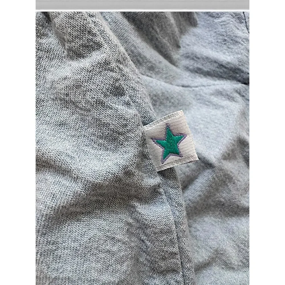 Vintage Little Me Blue Chambray Floral Collar Baby Romper | 6–9 Months